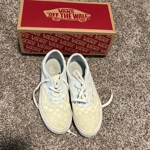Vans kids Sz 4 checkered pastel color